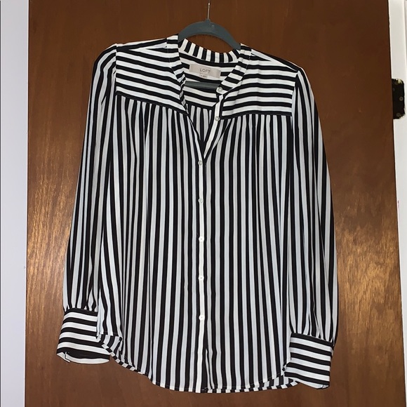 loft striped blouse
